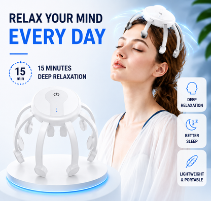 4D Smart Scalp Massager - Deep Relaxation & Stress Relief
